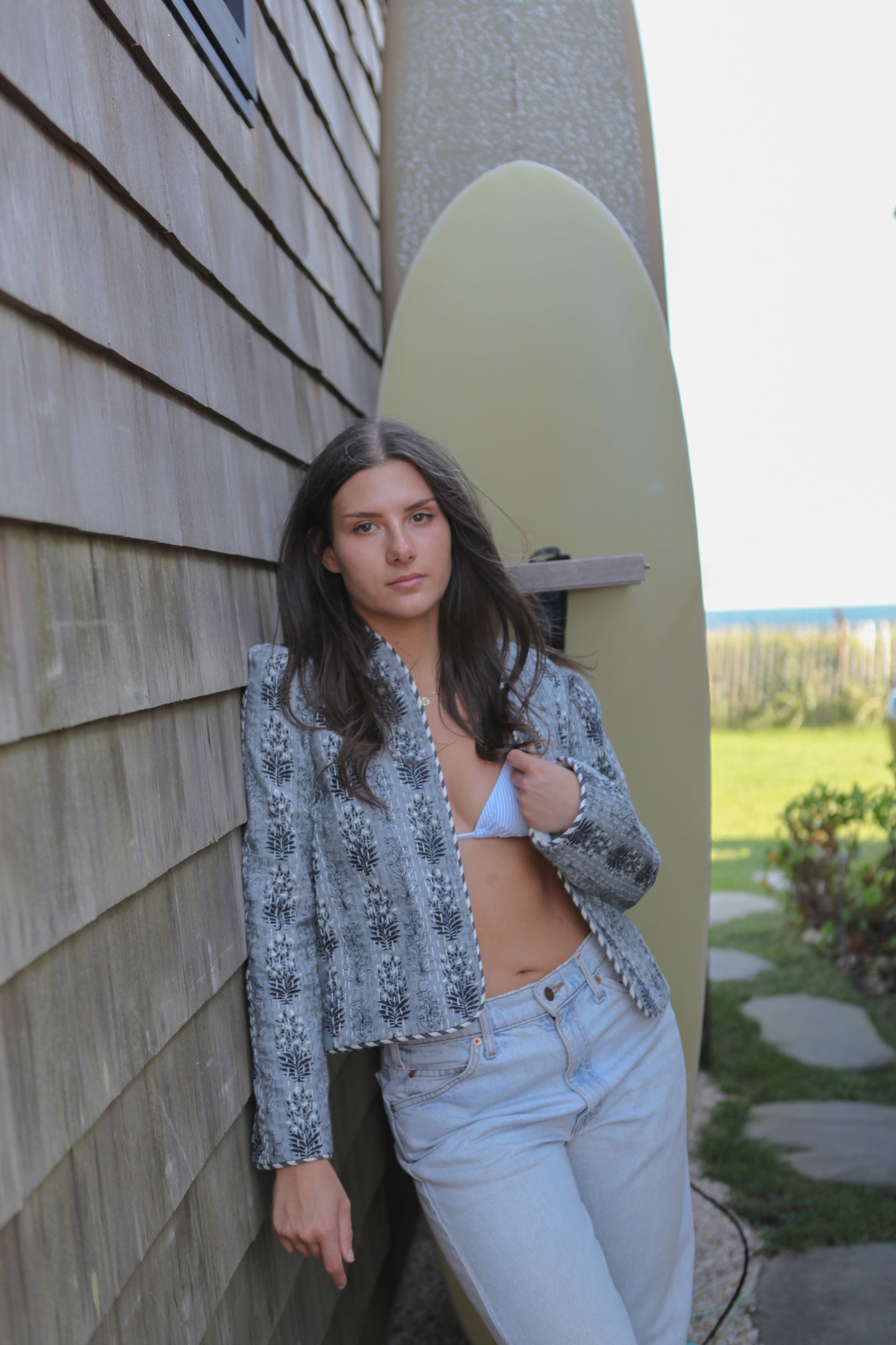 Shylah Jacket in Blue Vine RVRS
