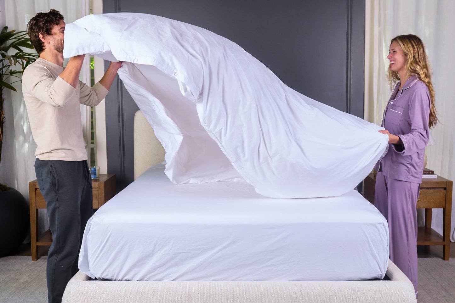 Smooth Sateen Cotton Bed Sheets