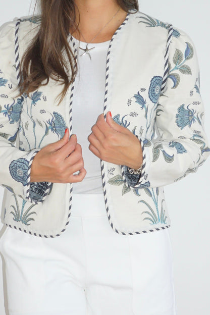 Shylah Jacket in Blue Vine RVRS