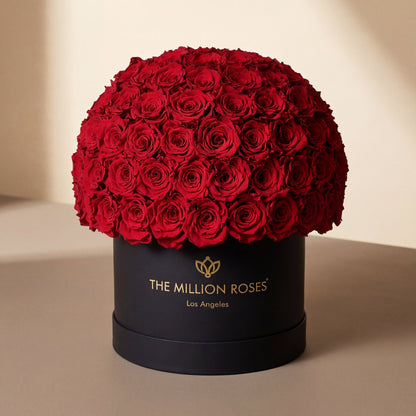 Supreme Black Superdome Box | Red Roses