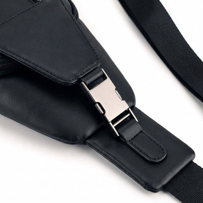 Men's Vegan Leather Sling Bag – Compact Travel Carry
