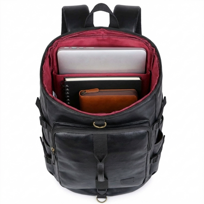 Men's Vegan Leather Duffel Bag – Convertible 40L Travel