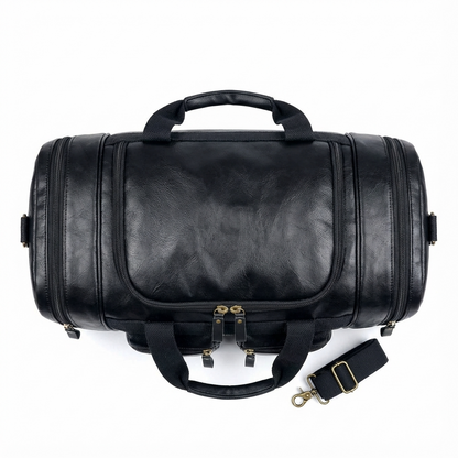Men's Vegan Leather Duffel Bag – Organized Travel Carry