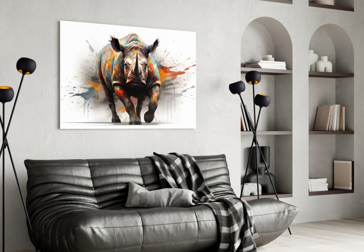 The Power of Colors Glass Wall Art || Designer Collection