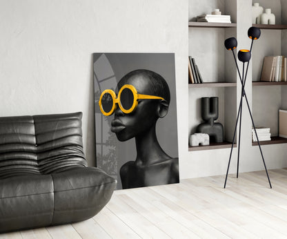 Faces of Colors Glass Wall Art || Designer Collection