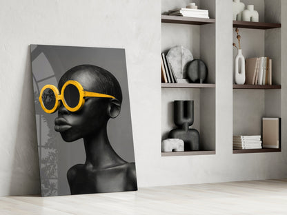 Faces of Colors Glass Wall Art || Designer Collection