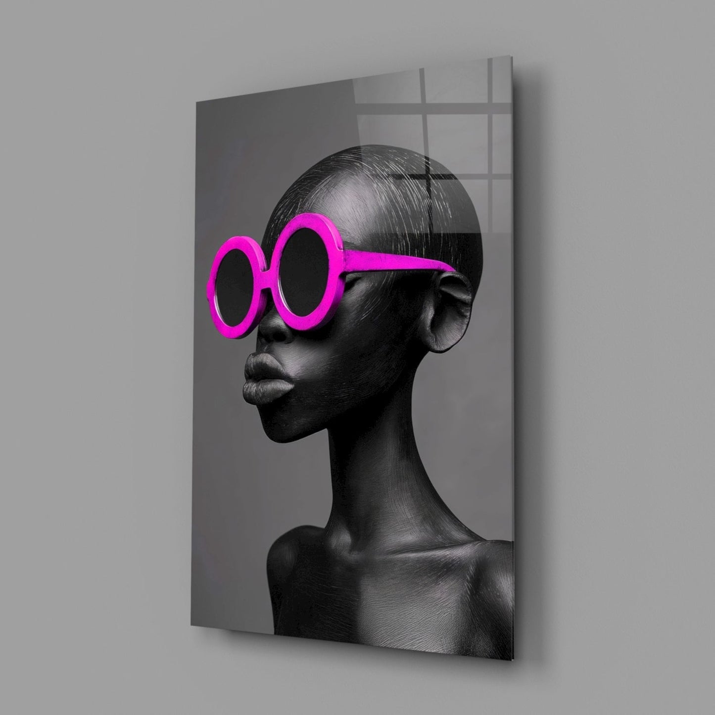 Faces of Colors Glass Wall Art || Designer Collection