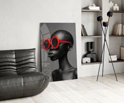 Faces of Colors Glass Wall Art || Designer Collection
