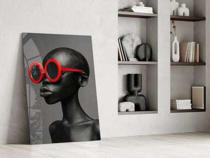 Faces of Colors Glass Wall Art || Designer Collection