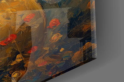 The Little Prince: Starry Night Glass Wall Art || Designer Collection