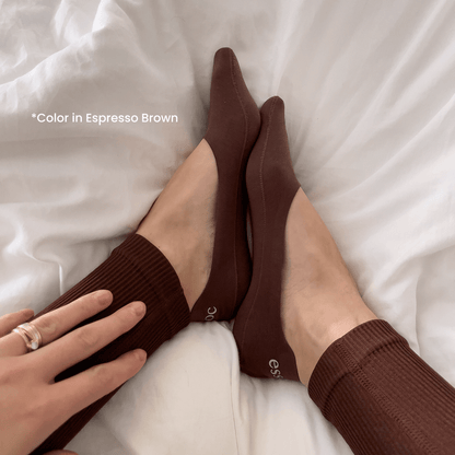 Unisex Cotton No Show Socks 10-Pack | Toffee Tan