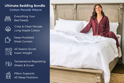 Ultimate Bedding Bundle w/ Cotton Percale
