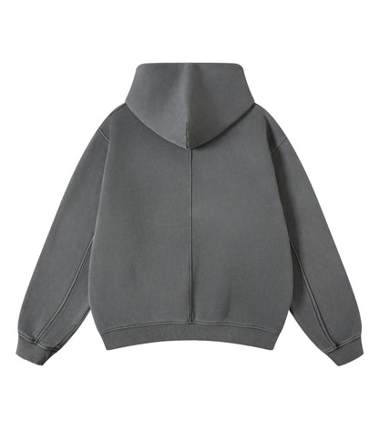 GREY VINTAGE HOODIE