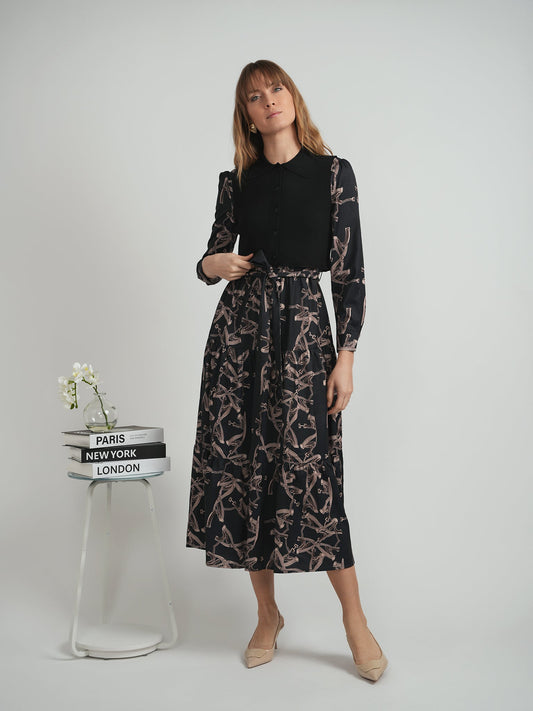 Cropped Midi Dress Set