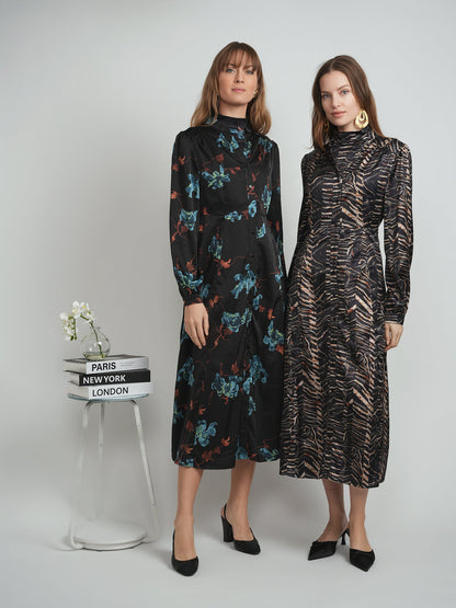 Printed Midi Dress Set