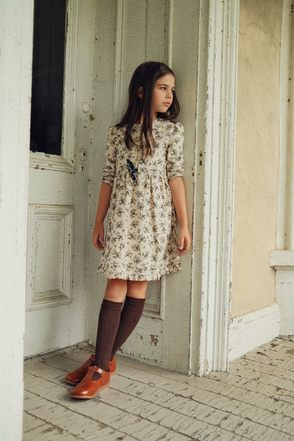 Flower Print Lace Dress