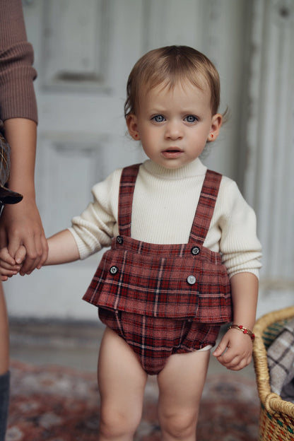 Plaid Overall