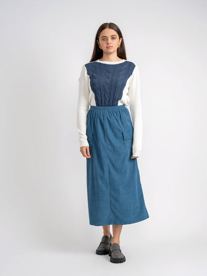 Midi Skirt with Pockets