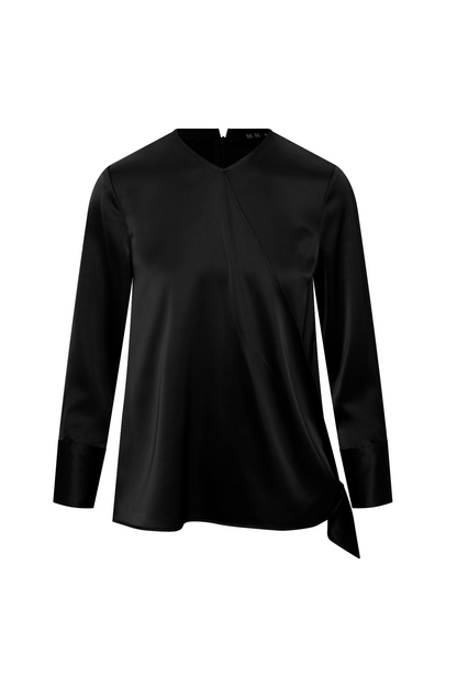Maternity Satin Wrap Blouse