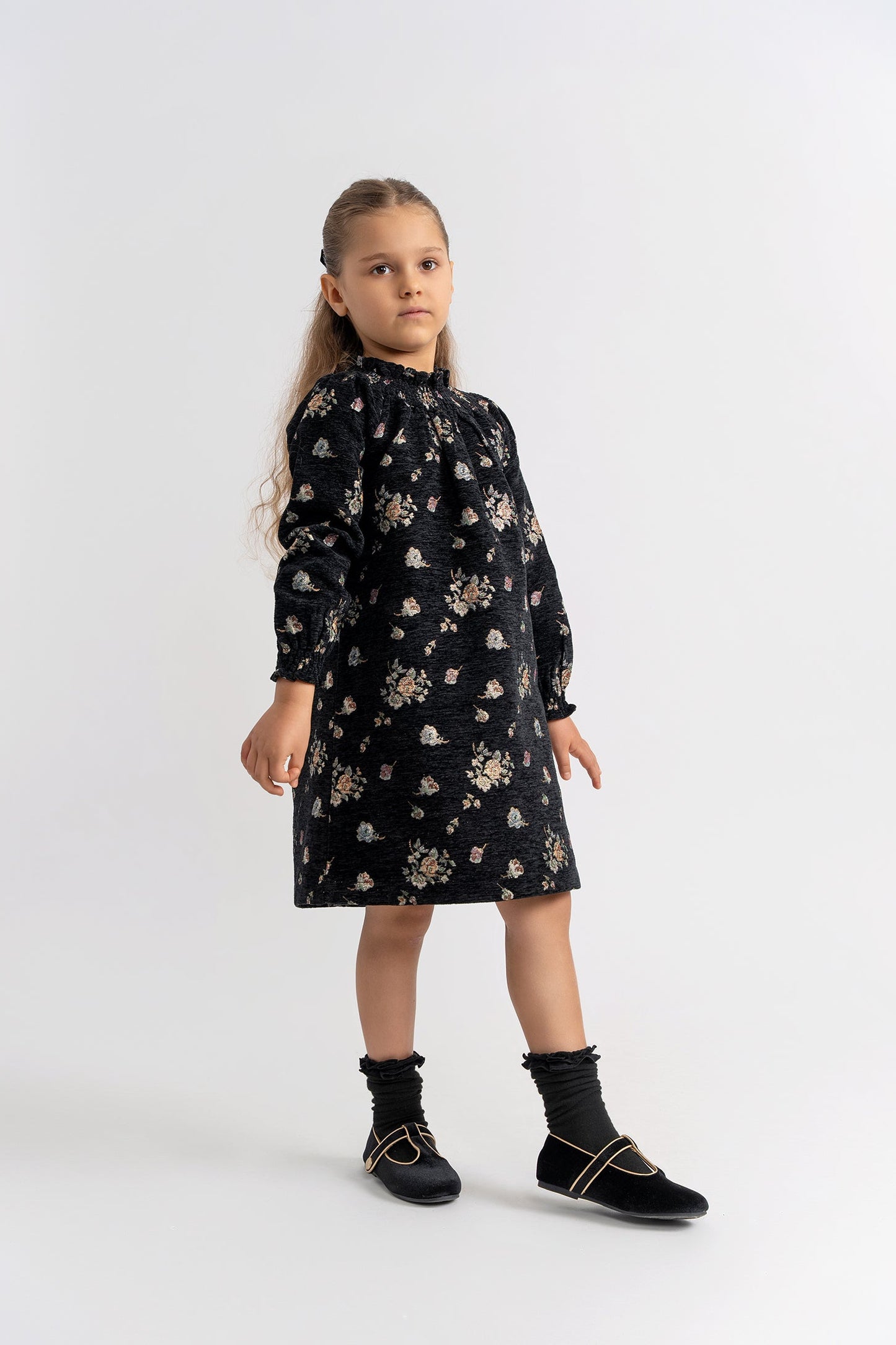 Floral Brocade Dress