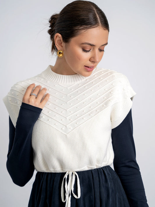 Crop Knit Vest
