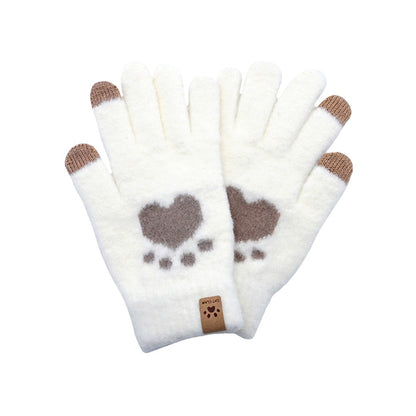 Cat Paw Pointed Smart Touch Gloves