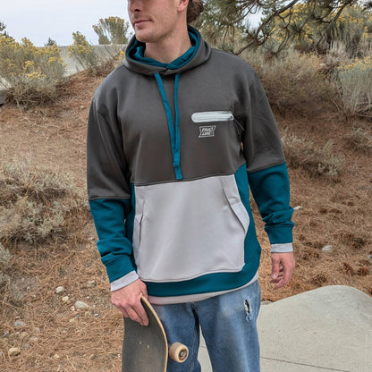 Cloud 9 Tech Hoodie - Graphite/Teal