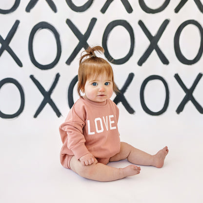 Loved Sweatshirt Romper - more colors