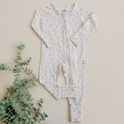 Tiny Tulips Bamboo Zippy Pajamas