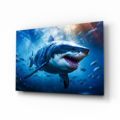 Shark Glass Wall Art
