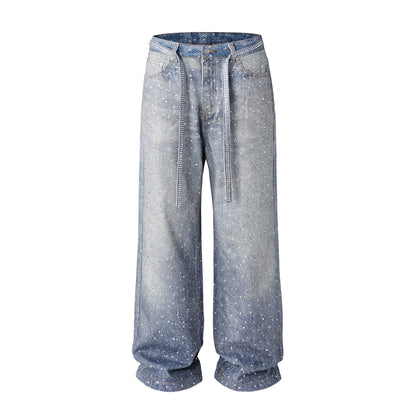 AZUL RHINESTONE DENIM