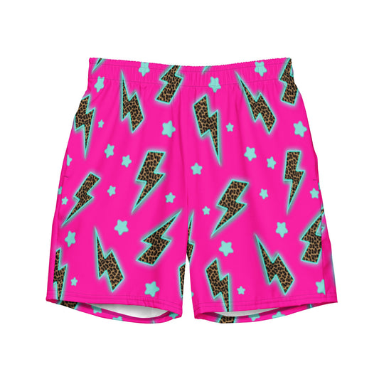 Baha Ranch Yeehaw Leopard Lightning Men's Swim Trunks