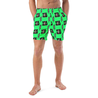 Baha Ranch Yeehaw Neon Men's Swim Trunks