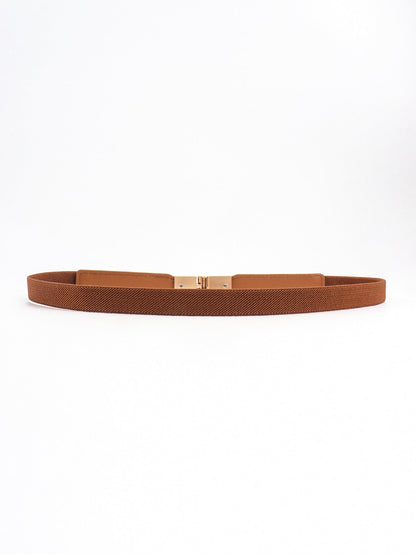 PU Elastic Skinny Belt