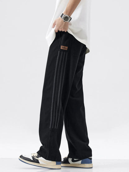Men's Full Size Loose-Fit Drawstring Casual Pants Plus Size