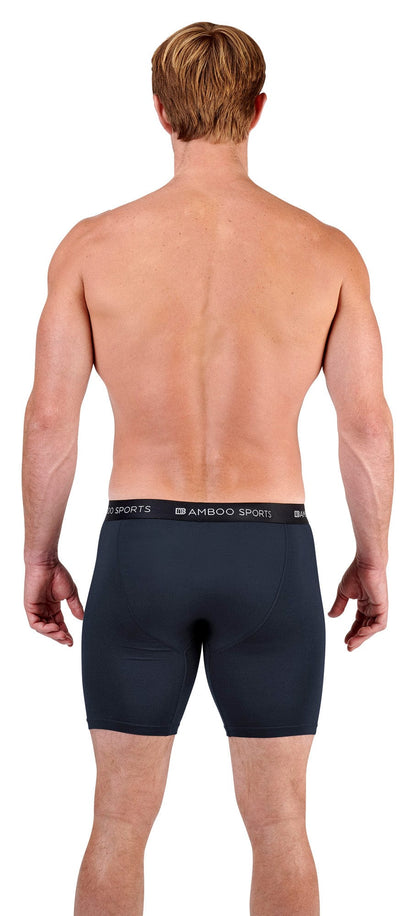 Men's 6" Inseam Bamboo Rayon Boxer Briefs - 4 Pack