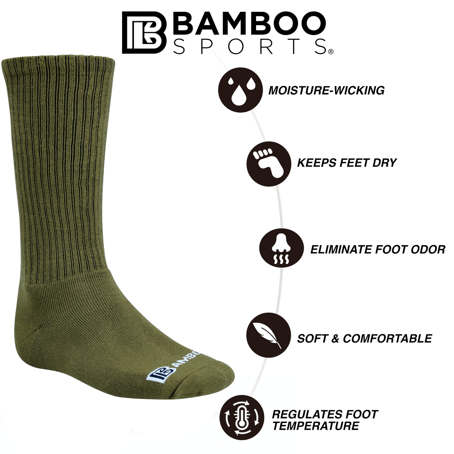 NEW! Knee high Premium Crew Socks (2 Pack)