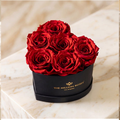 Baby Heart Black Box | Red Roses