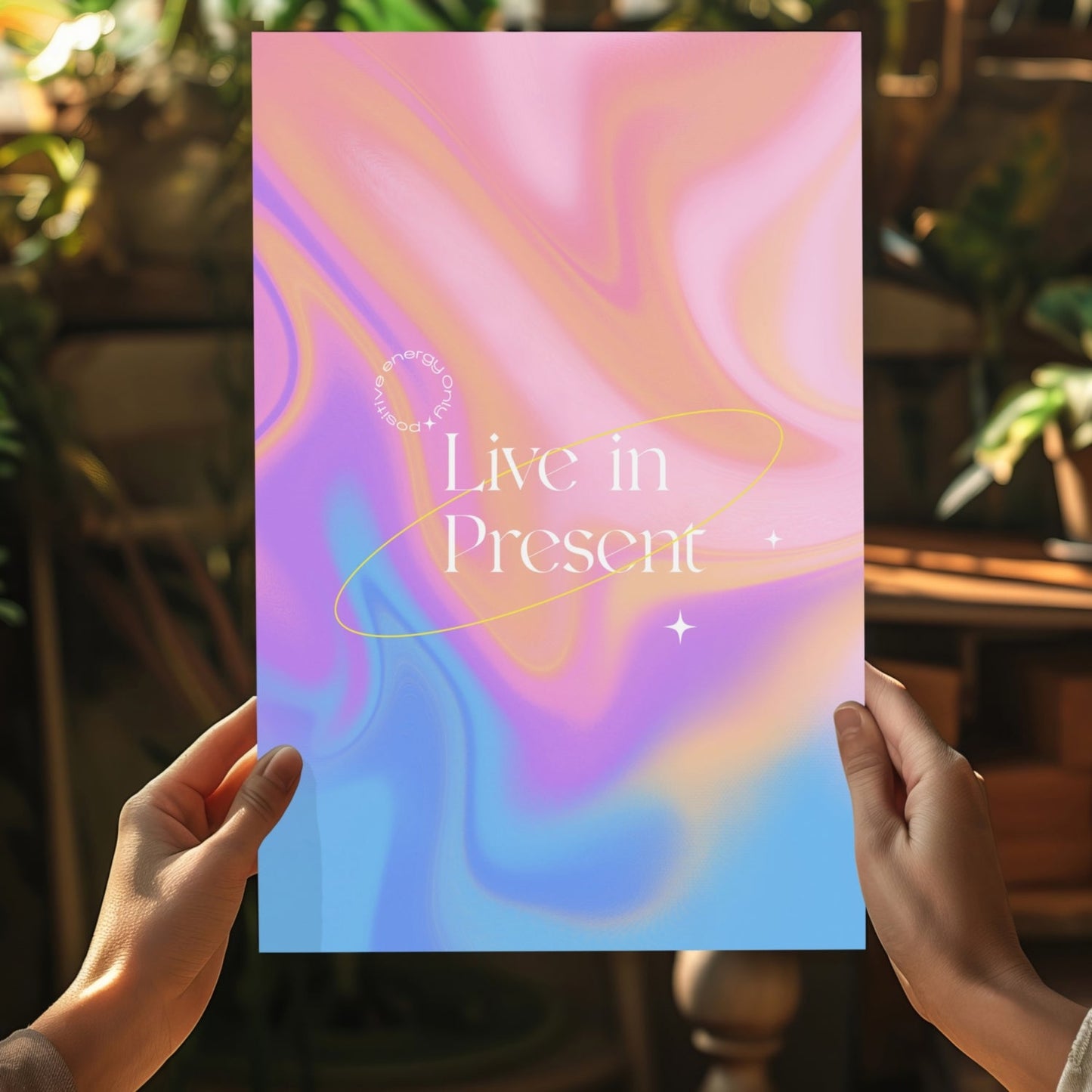Live In Present Aluminum Print