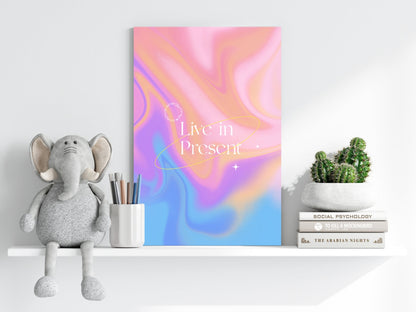Live In Present Aluminum Print