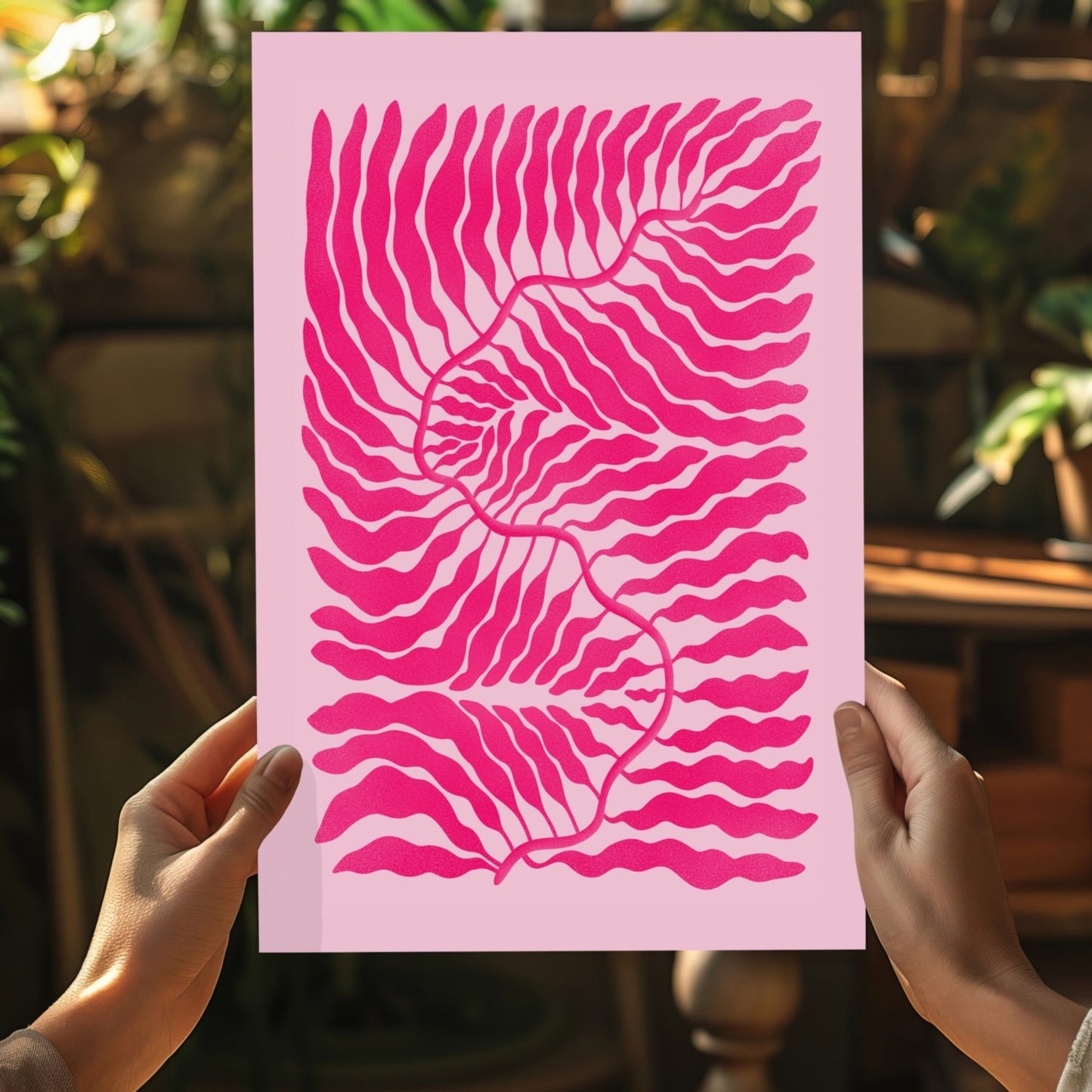 Abstract Flower Aluminum Print