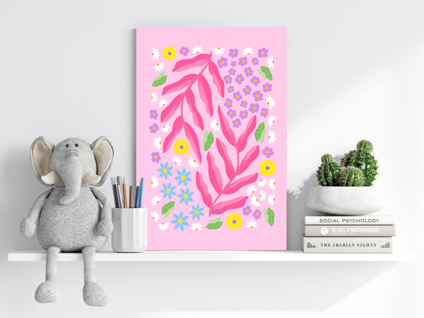 Abstract Flower Aluminum Print