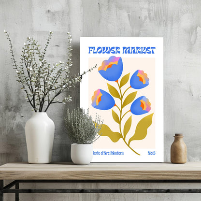 Modern Art Gallery Flower Aluminum Print