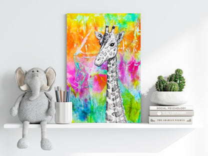 Giraffe Aluminum Print
