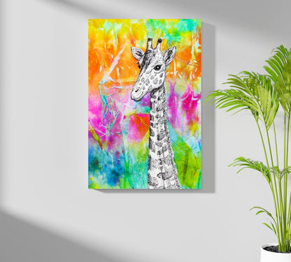 Giraffe Aluminum Print