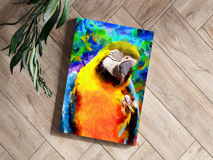 Parrot Aluminum Print