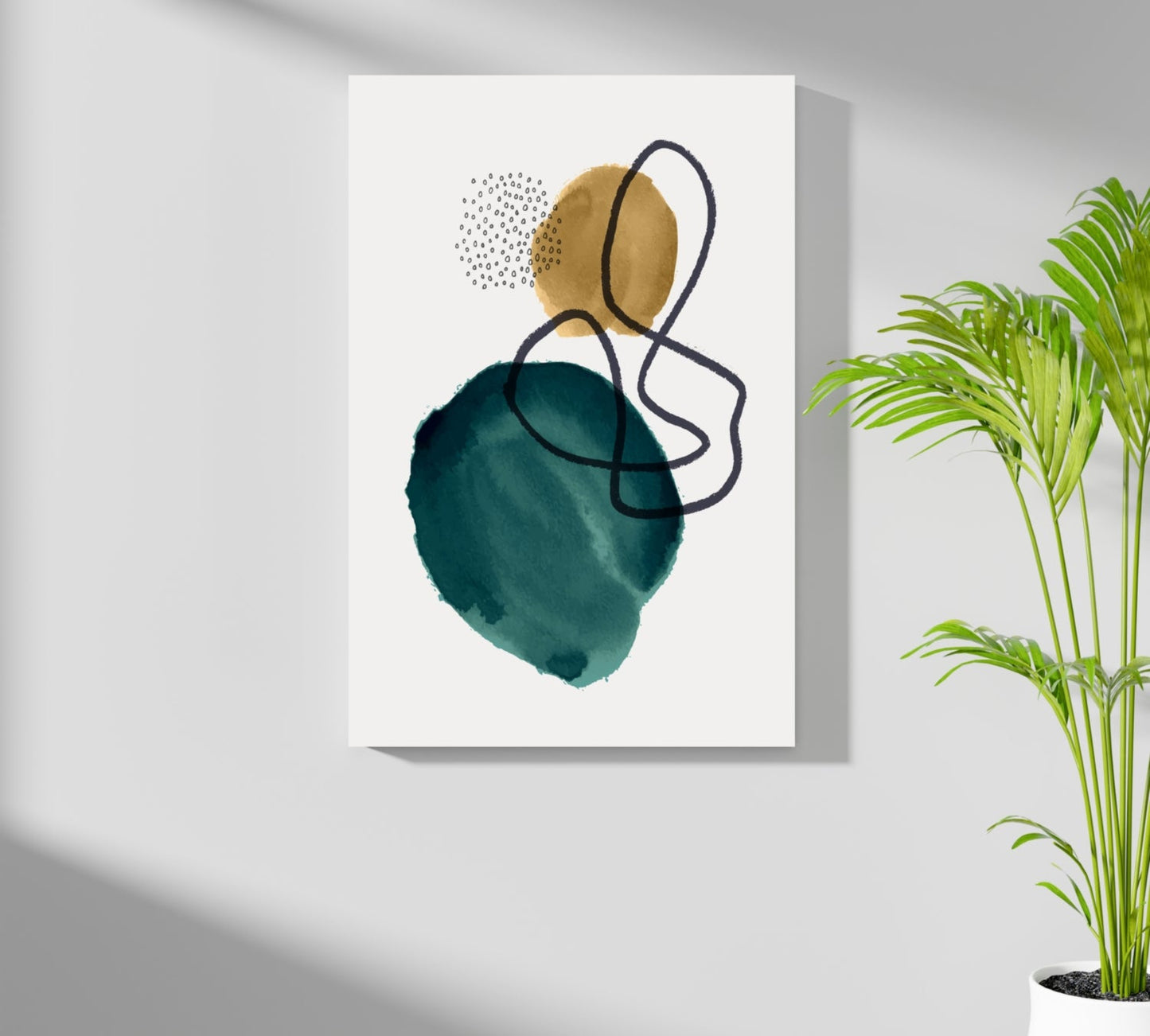 Modern Art Shape V1 Aluminum Print