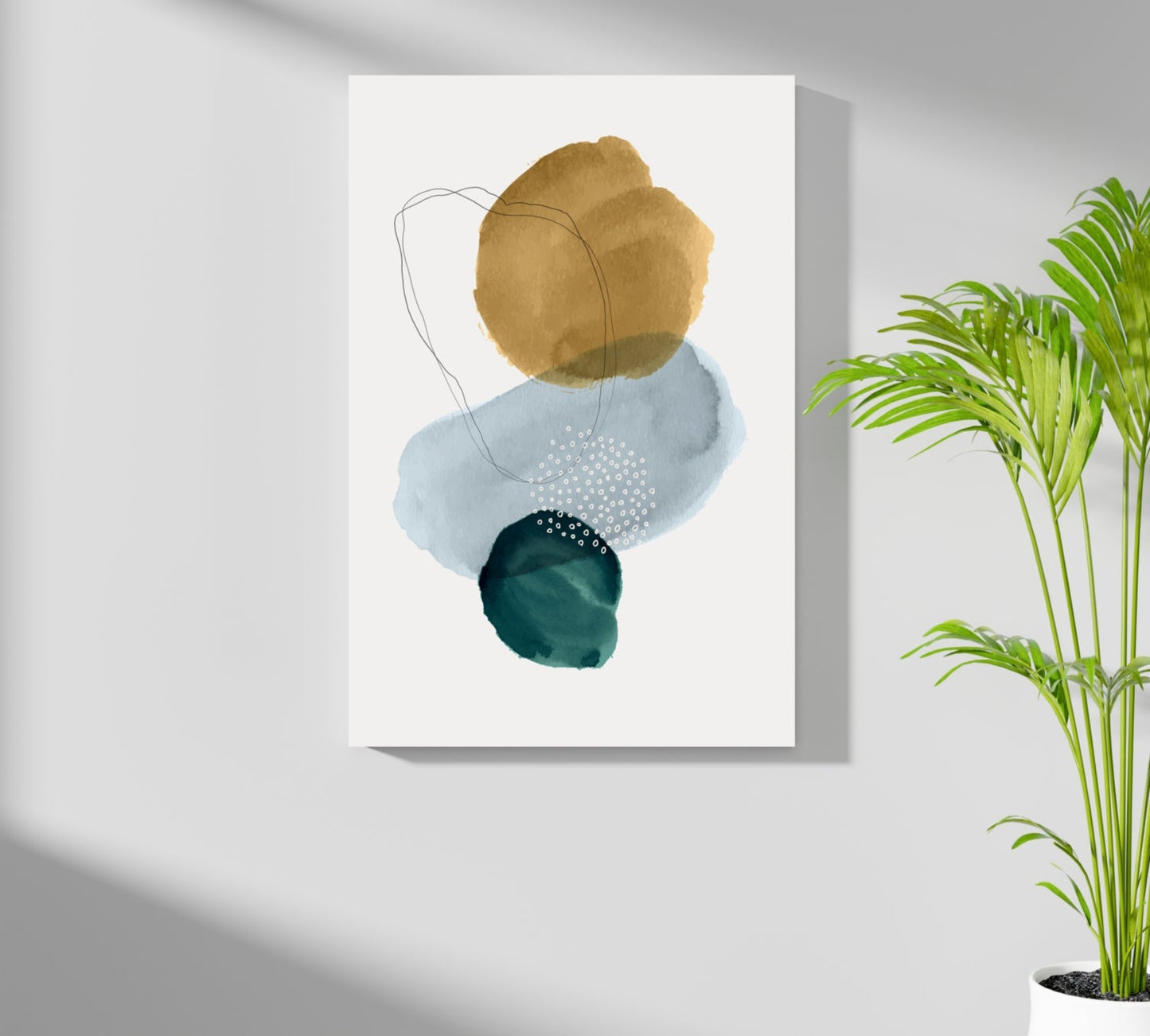 Modern Art Shape V2 Aluminum Print