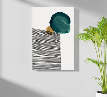 Modern Art Shape V3 Aluminum Print