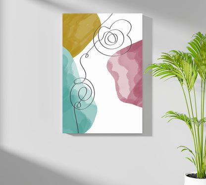 Modern Art Shape V4 Aluminum Print